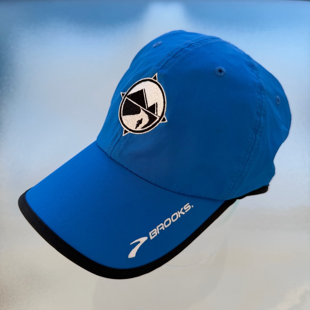 BROOKS Royal Blue Adjustable 6-Panel Running Athletic Cap Hat